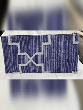 Plum Purple Geometric Accent Clutch - ONE OF A KIND!